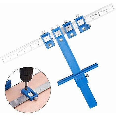 Punch Locator Drill Guide, Drawer Hole Locator Drill Guide, Door and Drawer Handle Drilling Jig Guide