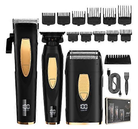 Conjunto de máquina de cortar cabelo elétrica