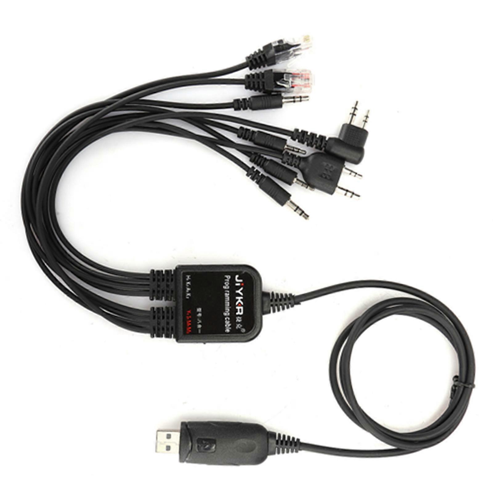 8 In 1 USB Programming Cable for KENWOOD/ QuanShengcn/ Tyt/ Motorola Radio