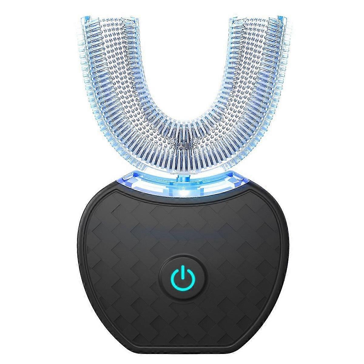 Electric Toothbrush,automatic Toothbrush,u-shape Sonic Toothbrush Teeth Whitening Kit With Replacement Brush Head