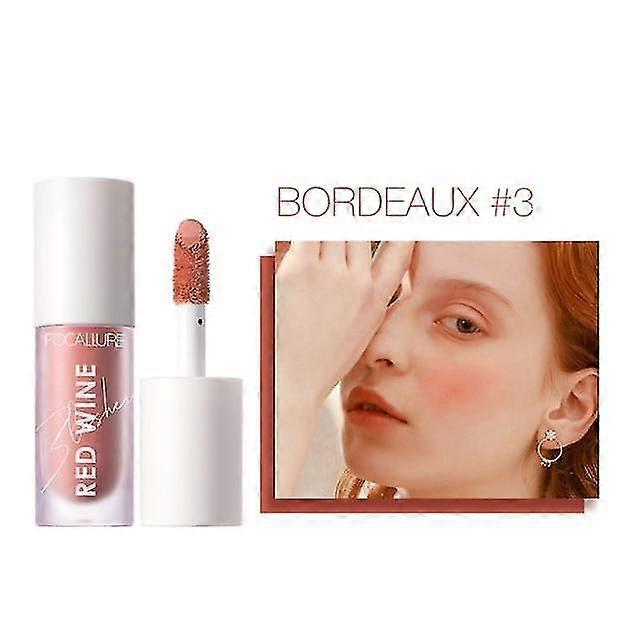 blusher natual makeup face liquid blush long wine lasting