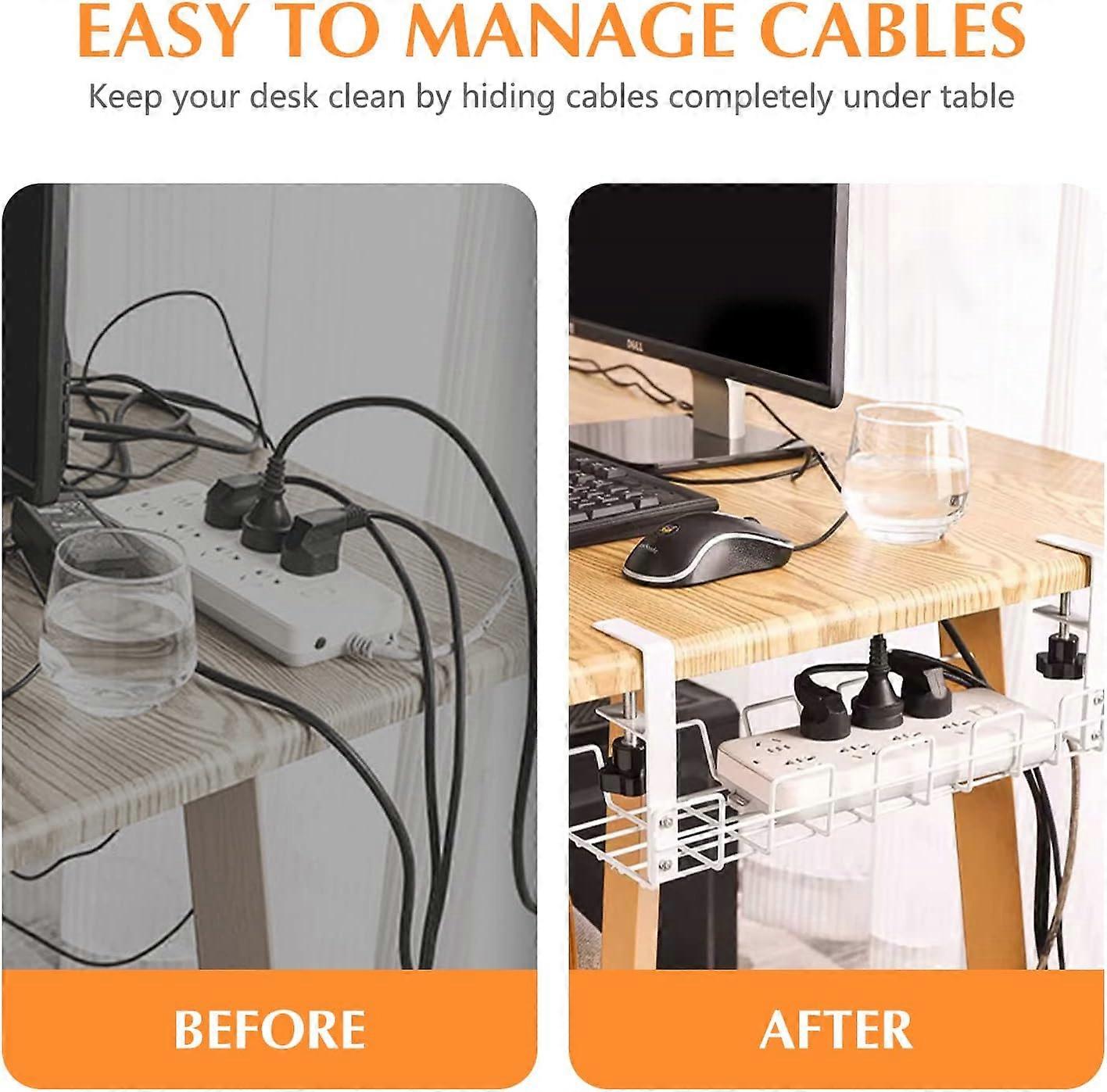 Under Desk Organizers Rack,Under Desk Cable Organizers,Desk Organizers ...