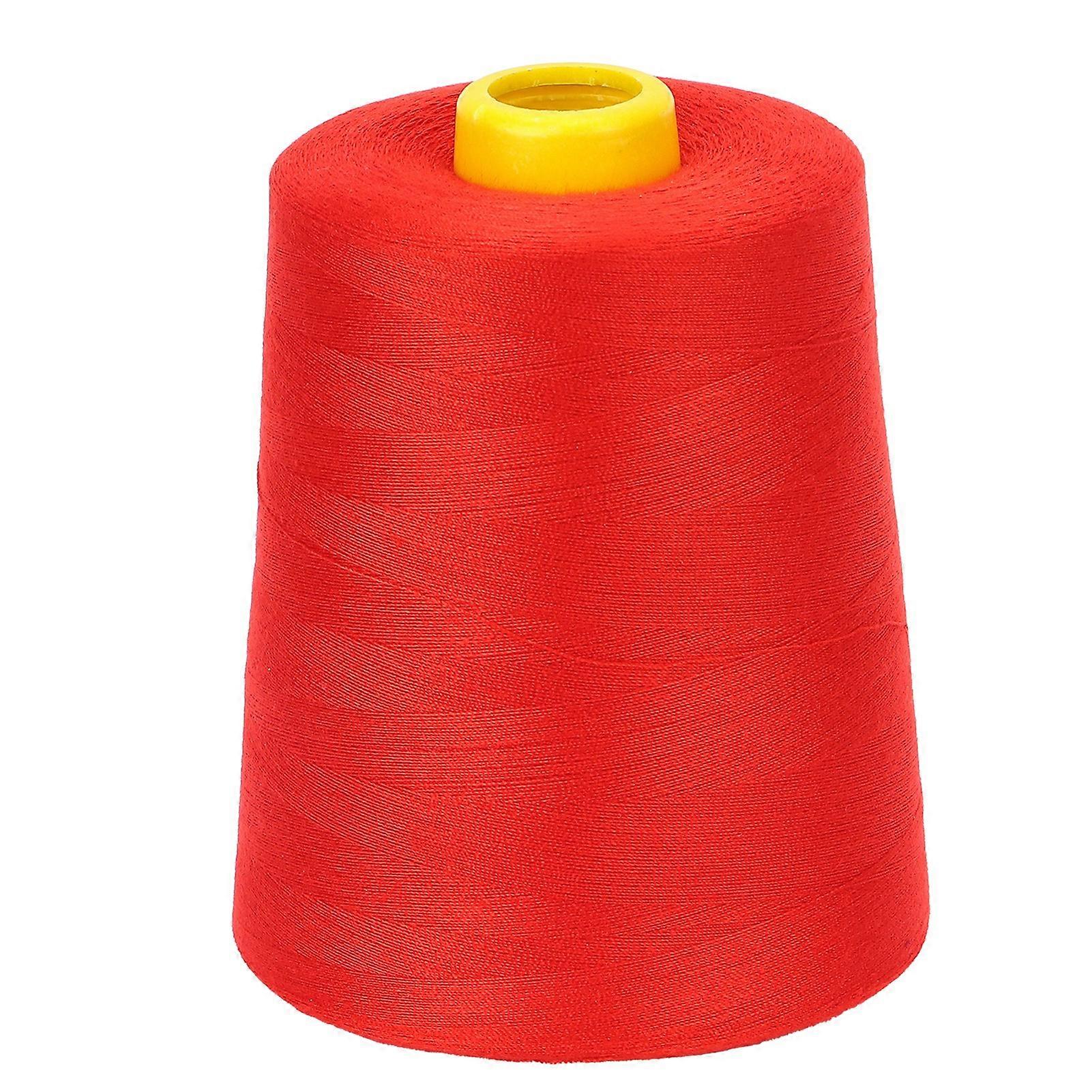 Sewing Thread 8000 Yards Multiple Coloured Polyester Yarns for DIY Embroidery Machine Project112 Red YEMAA