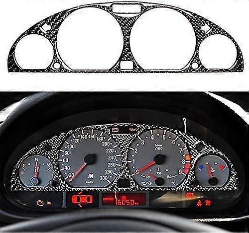Semine Carbon Fiber Inner Dashboard Decorative Frame Dashboard Cover Stickers For E46 M3
