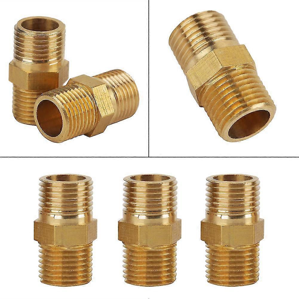 1/8BSPto1/8BSPBrassPipeHexNippleFittingQuickAdapter-20Pcs