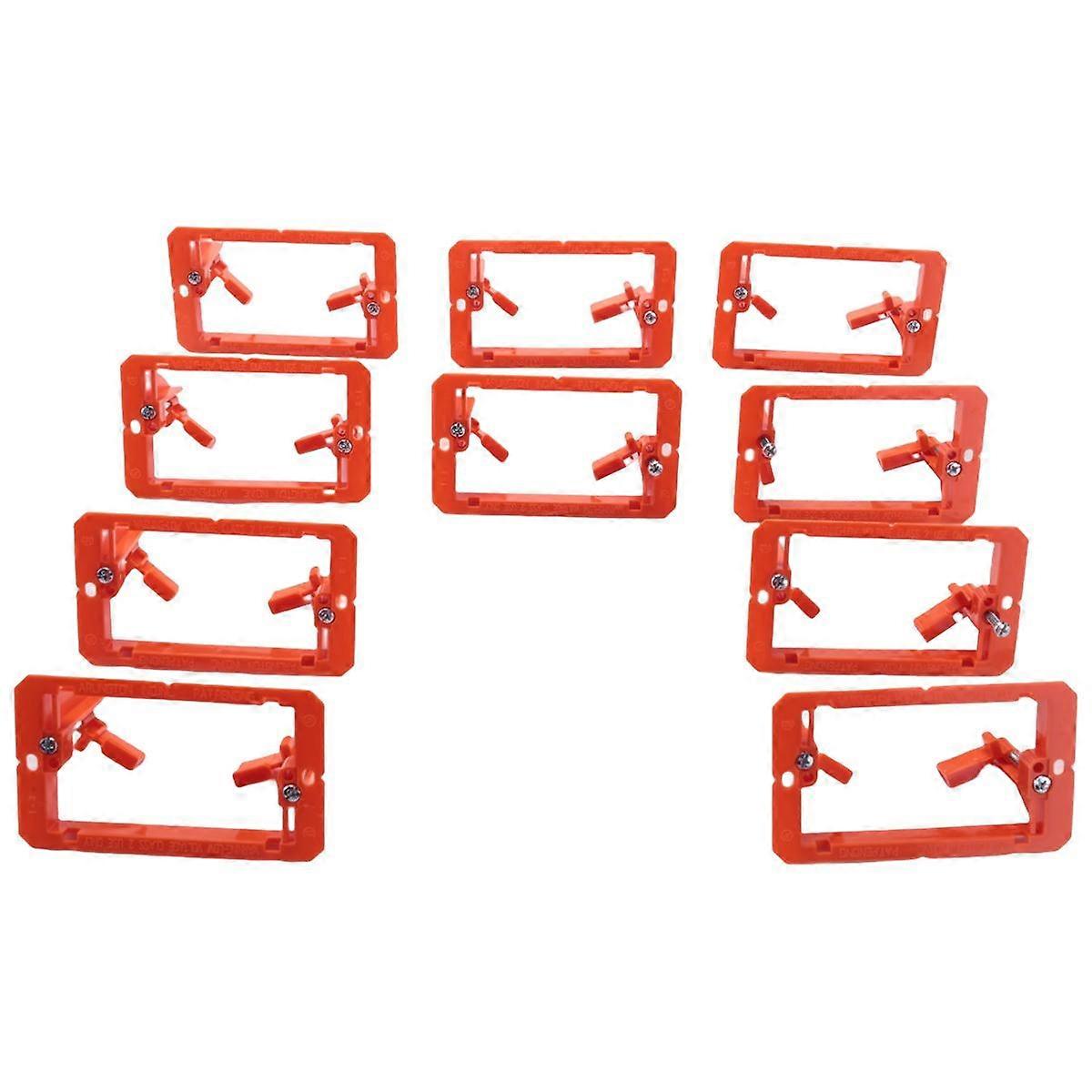 Low Voltage Mounting Bracket 1 Multipurpose Drywall Mounting Wall Plate Bracket - (Single , 10 Pack