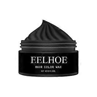 Eelhoe Colorful Hair Wax Hair Mud Lasting Styling Natural Fluffy Color Disposable Dyed Hair Wax Black
