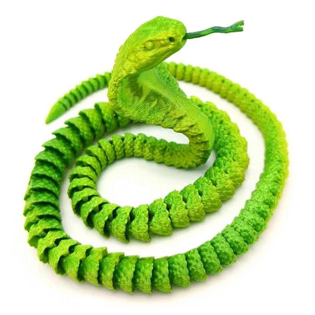 3D Printed Snake, Movable Snake, Real Printed Snake, Handmade Toy Birthday Gift, Desktop Decoration