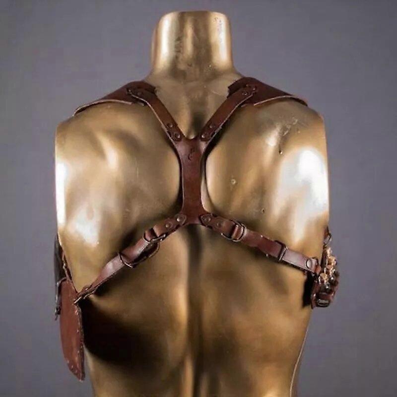 Mittelalterliche Hexe Zauberer Alchemist Schulter Geschirr Messer Dolch Schwert Scheide Scheide Scheide Frosch Und Zaubertrank Flasche Halter Holster