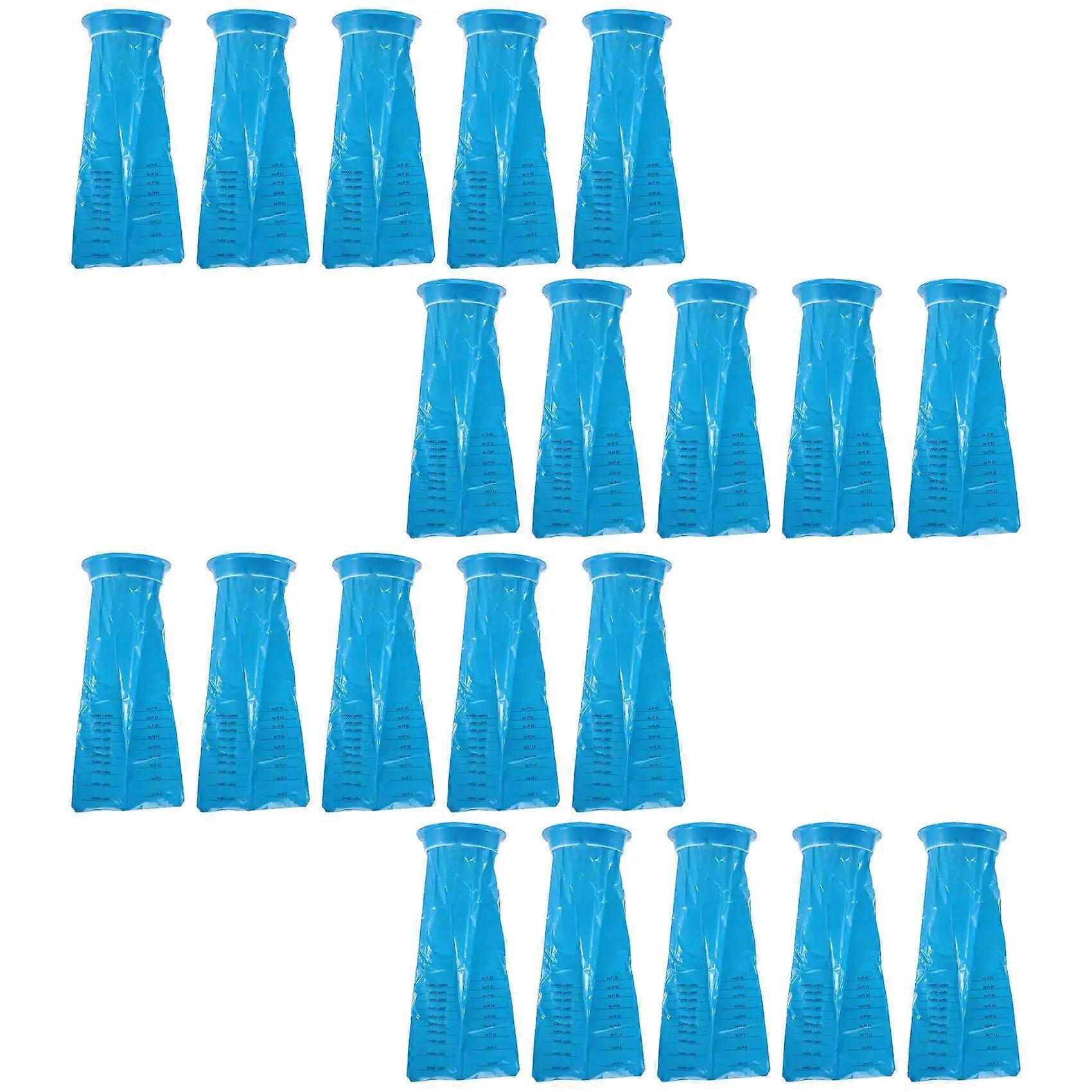 20 Adet Tek Kullanımlık Kusmuk Torbaları Kusma Torbaları Uçak ve Araba Hastalığı Çantası Seyahat Hareket Hastalığı için Bulantı Torbaları