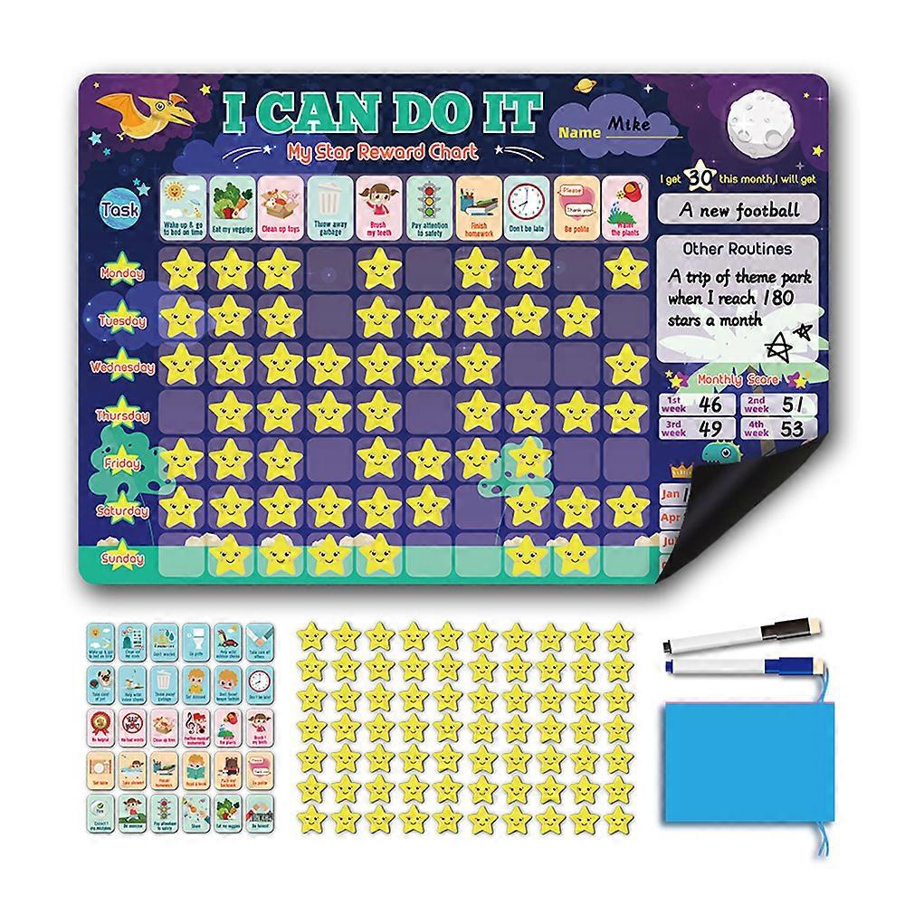 Magnetic Reward Chart Encourage Good Behaviour for Kids Students Classroom