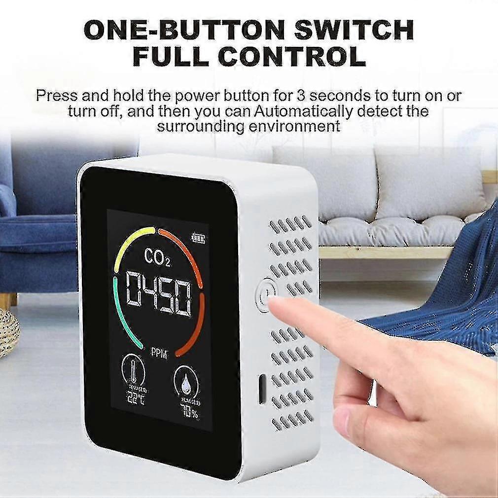Indoor Co2 Sensor Co2 Meter Digital Air Detector Intelligent Air Quality Analyzer