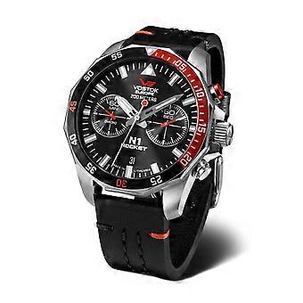 N1 Rocket Men's Automatic Analog Watch with Cowhide Bracelet 6S21-225A707