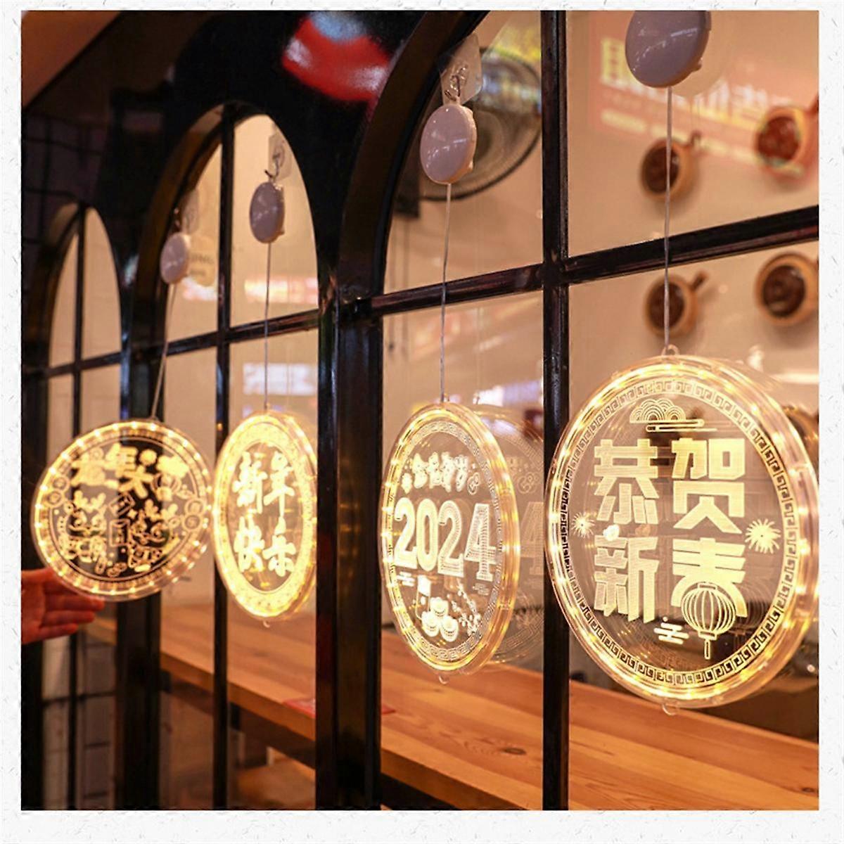 Chinese Lunar New Year Decorations Chinese New Year Festival Lights Strings Hanging Pieces Glowing