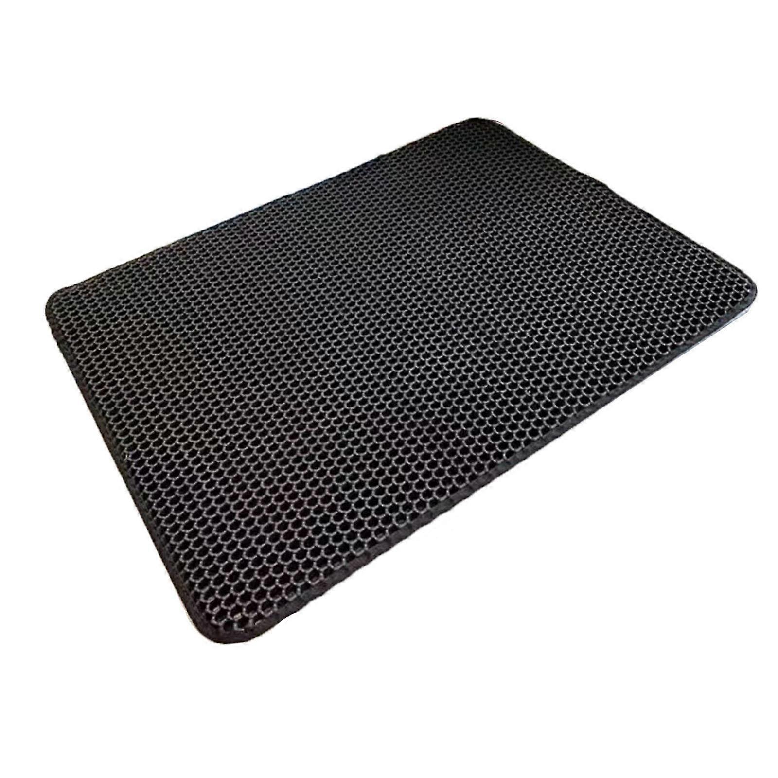 Double-layer EVA Non-slip Litter Mat Pet Litter Box Litter Filter Mat Wear- Scratch- Litter Control Mat FLYE2220