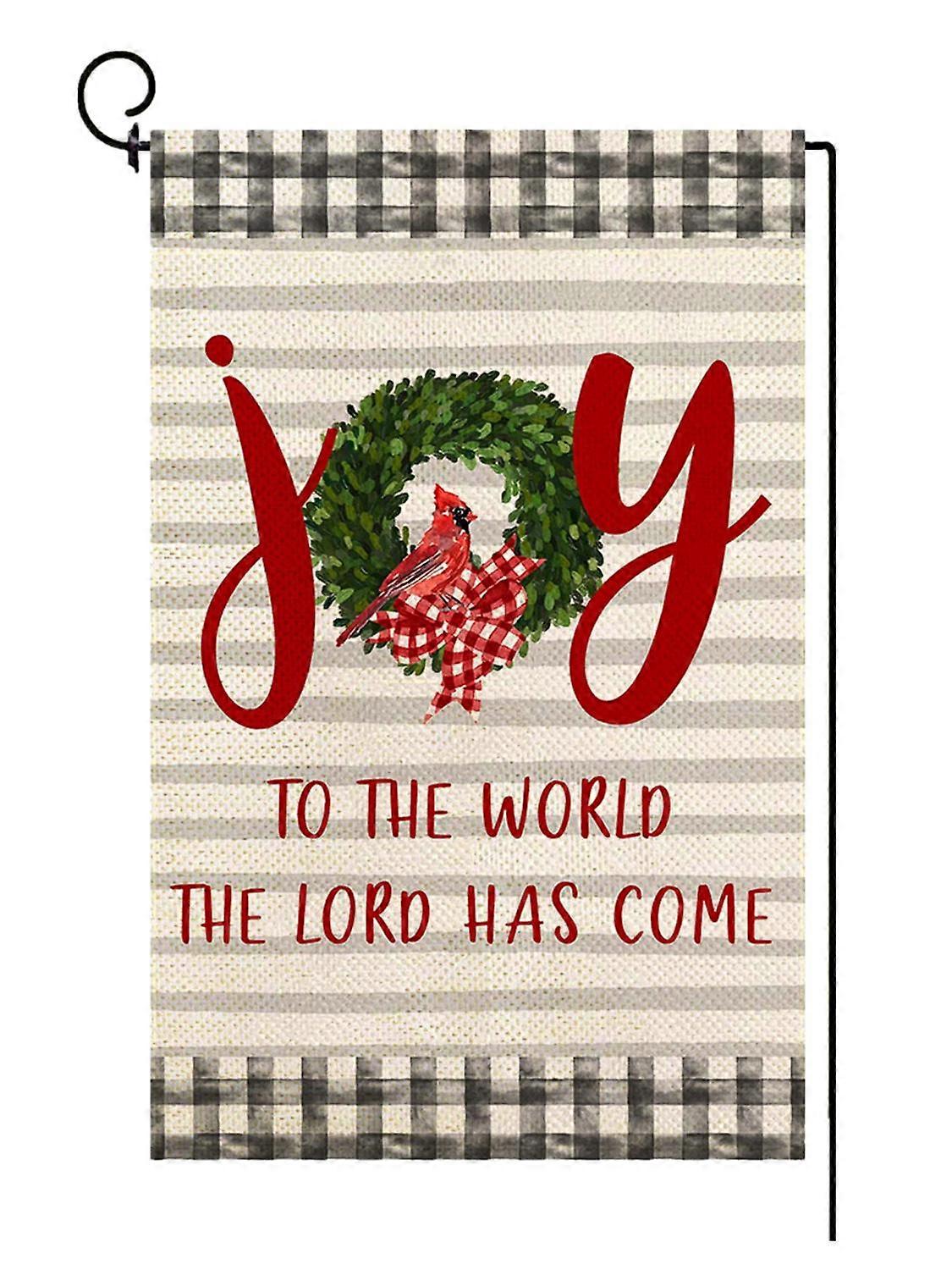 דגל גן חג המולד 1218 אינץ 'הדפסה דיגיטלית הוכחת דהייה פוליאסטר 100d חיצוני צבע חי קישוטים עמידים מסיבה