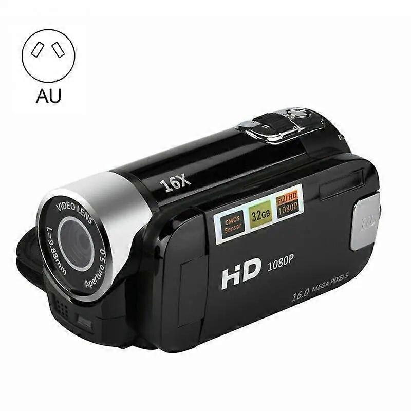 Video Visione Notturna Zoom 16x Videocamera Digitale Universale Per Blogger Video Ripresa Videocamera Portatile nero AU
