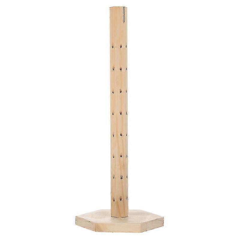1pc Wood 360 Rotate Lollipop Holder Decorative Round Hole Stand Candy Holder