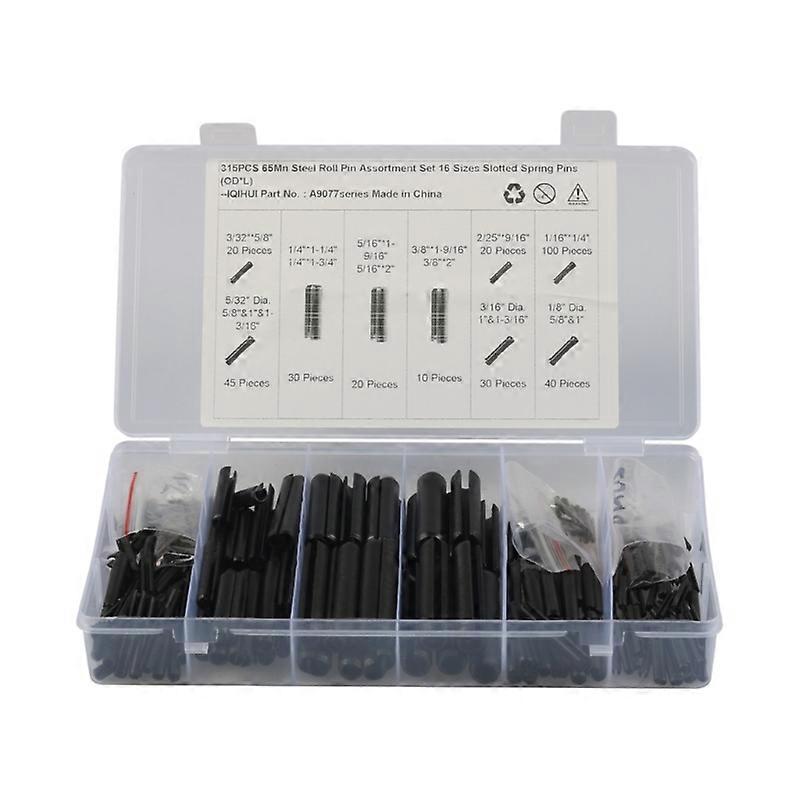 310pcs Smooth Roll Assortment Set Metal Hardware Assortment Hollow Spring Pin