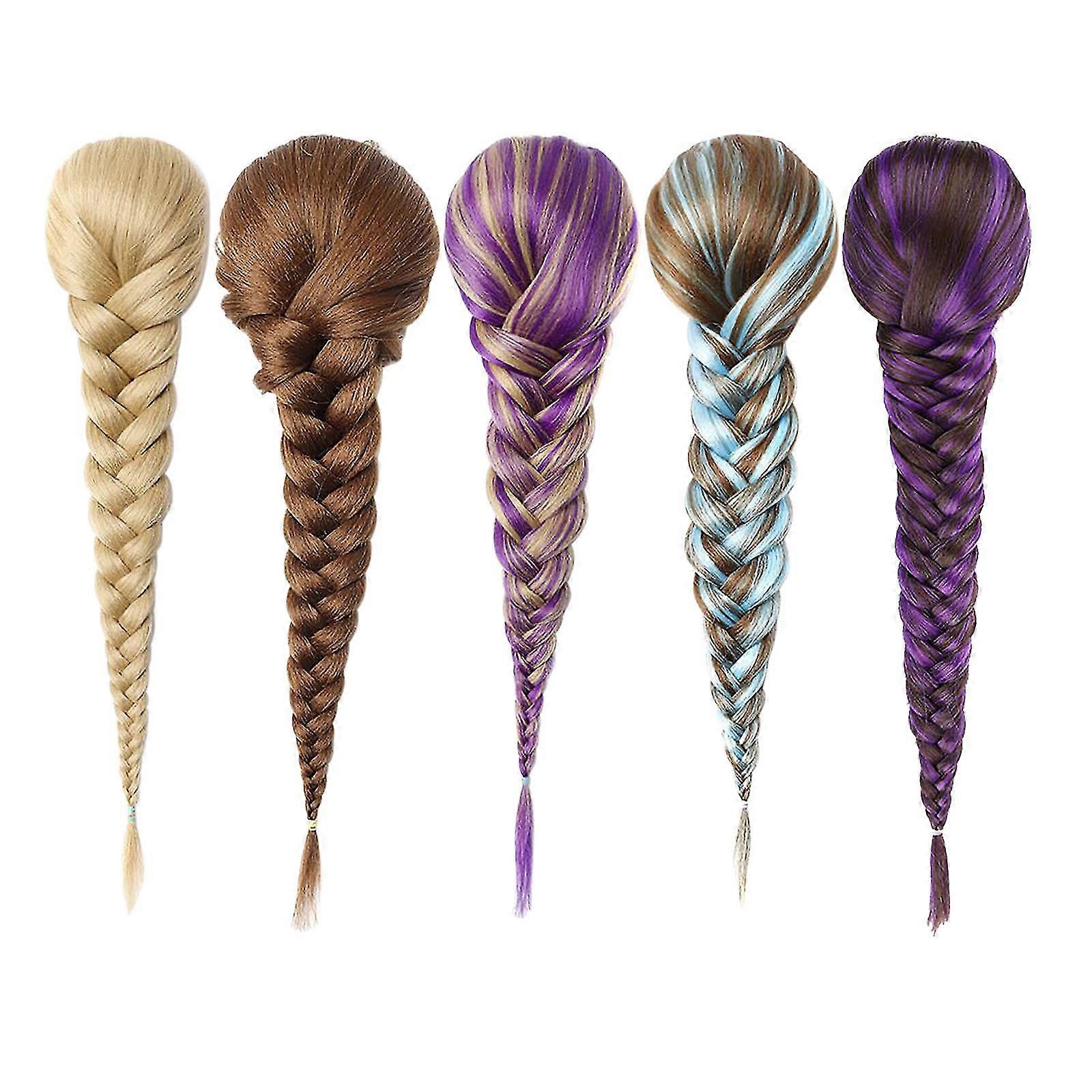 Elastic Net Drawstring Net Bag Fishbone Braid Wig Multi-strand Braid Ponytail