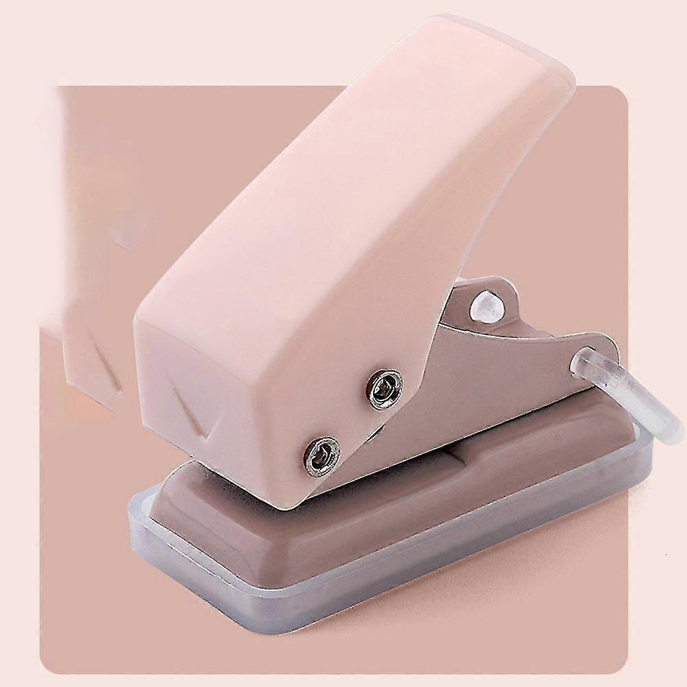 Metal 15 1-Hole PunchPink Color, 8 Sheet Capacity