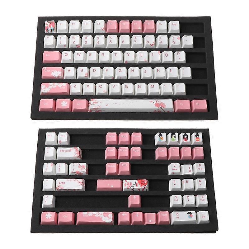PBT Keycaps 104 OEM high-end Printing PBT Keycap Set for Mechanical Keyboard
