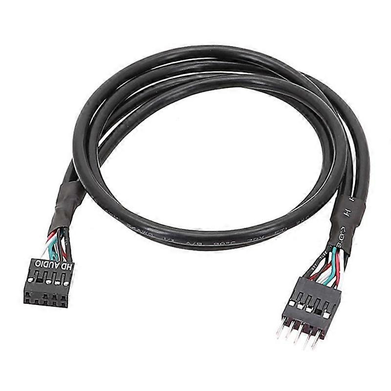 Přední panel USB 9Pin samec - samice prodlužovací kabel 20/30/50/60cm