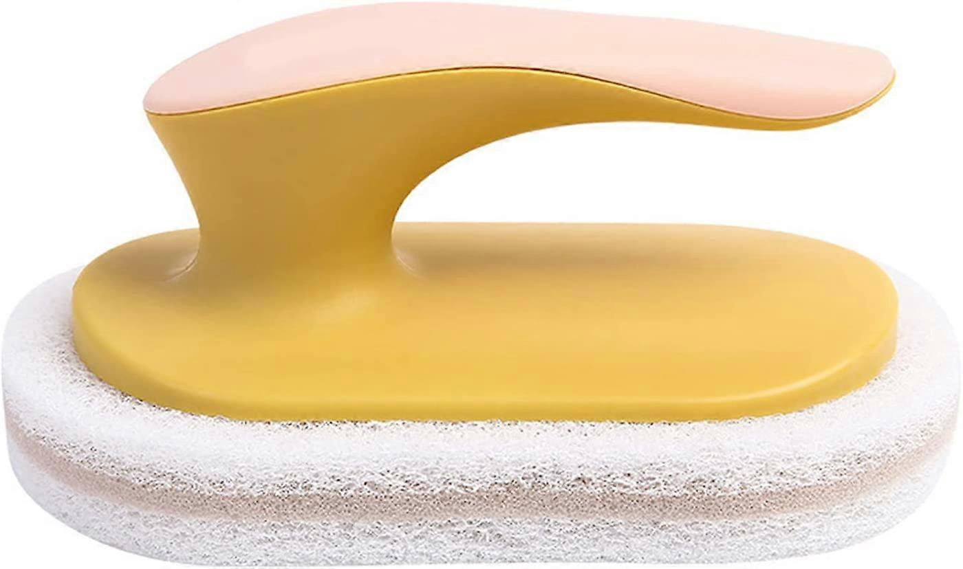 Household Cleaning Brush with Handle ,Yellow
