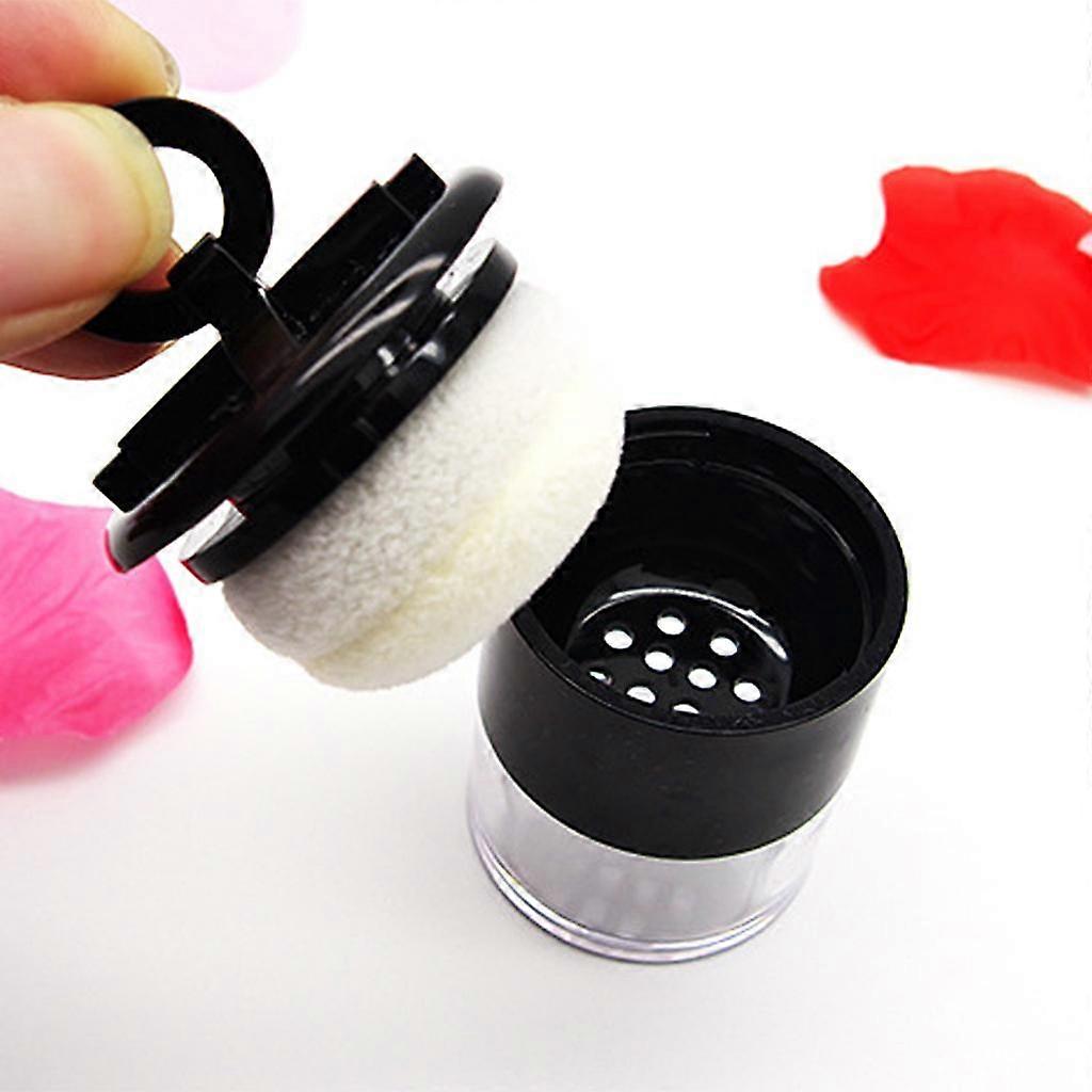 10G Empty Makeup Loose Powder Blush Case Cosmetic Container Jar+Puff Sifter