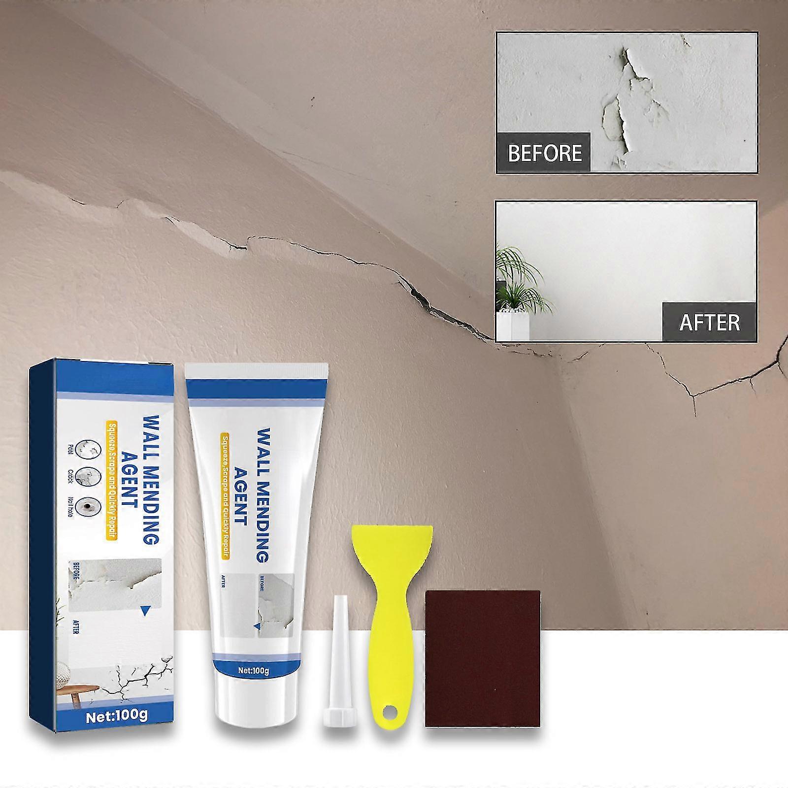 طقم إصلاح دريوال ، معجون إصلاح الجدار Spackle ، عامل إصلاح الجدار مع مكشطة سهلة لملء الثقوب لجدار المنزل الجص دنت