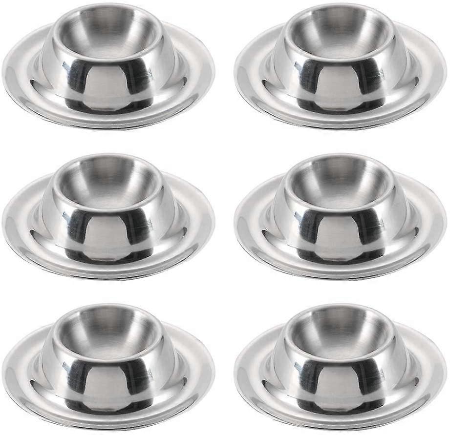Stainless Steel Egg Cup Egg Holder Set of 6 Egg Cup Set Polished Stackable Egg Cup Egg Cup