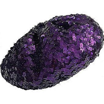 Sequin Beret Hat Sparkly Shining Beanie Cap For Women Girls Halloween Festival Party Club, Moro Costume Stretch Mermaid Dancing Cap