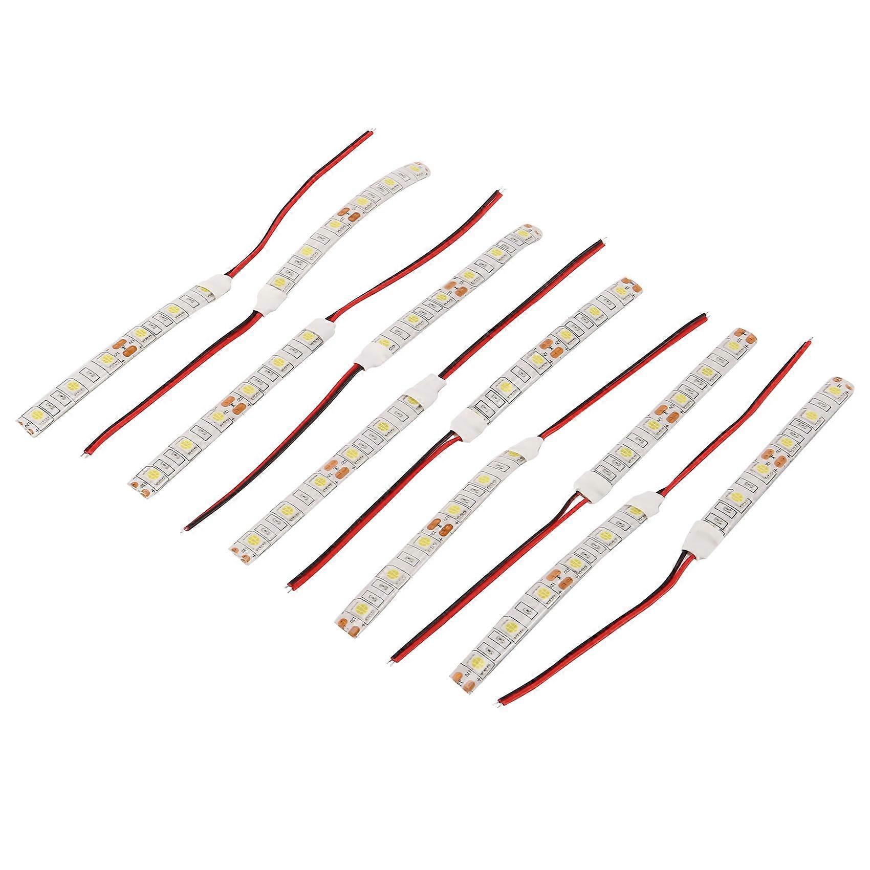 10Pcs 10Cm Waterproof White 5050 Lights Dc 12V Boat Car