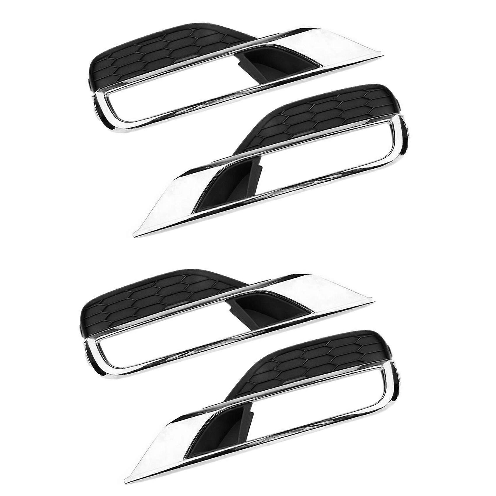 4Pcs Front Bumper Fog Light Grill Grilles Cover Trim Left+Right for CR-V 2015-2016