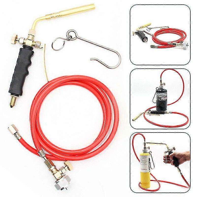 Mapp Gas Torch Hose Plumbing Turbo Burner Propane Soldering Brazing Welding - SFYGV