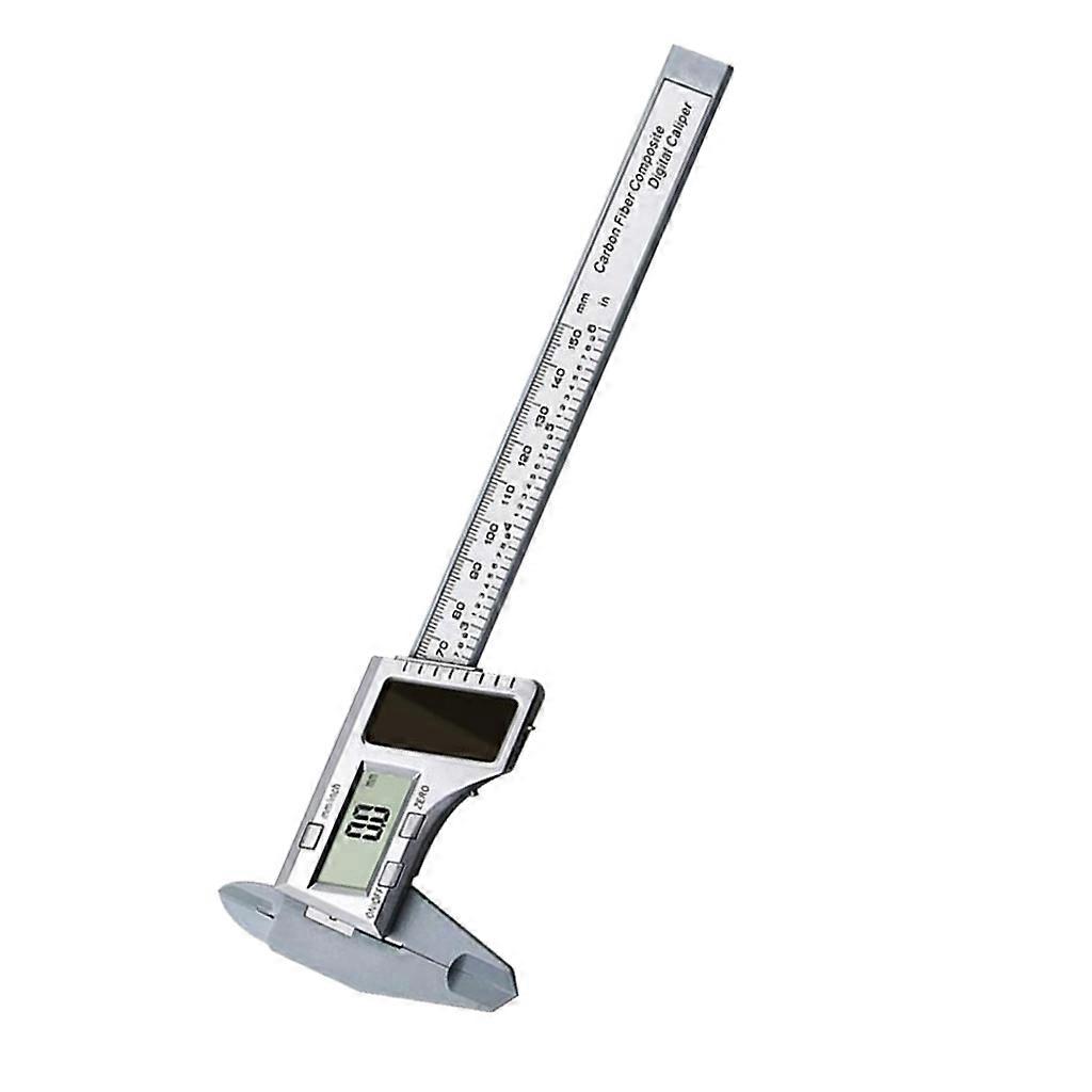 0-150mm Solar Powered Plastic Electronic Vernier Caliper W/ Digital Display