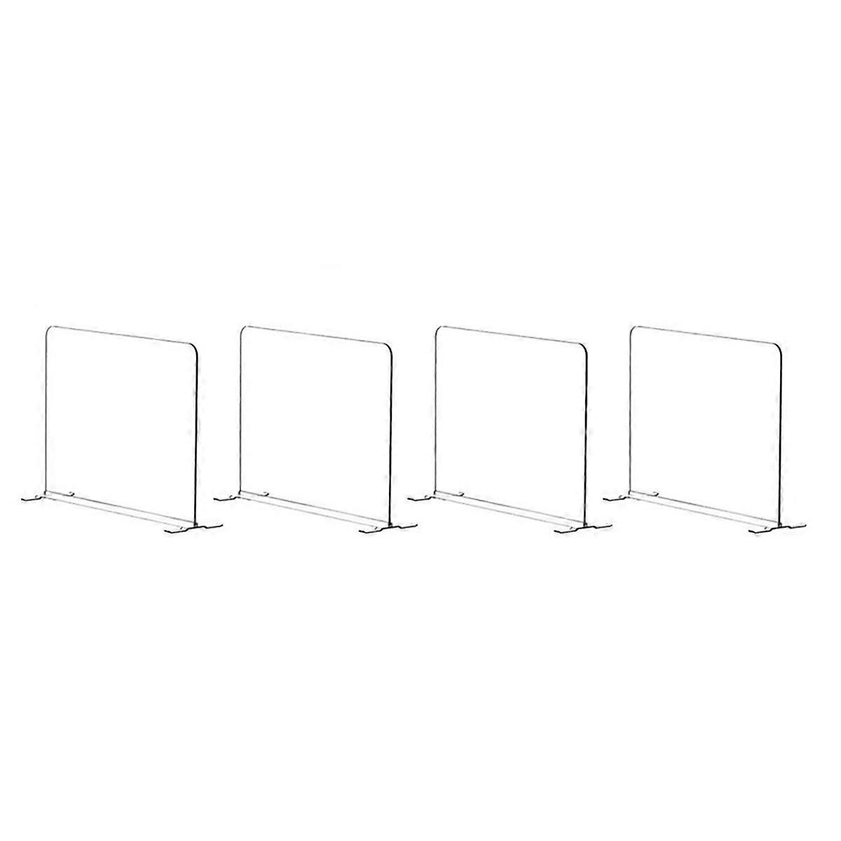 Home 4 Pack Acrylic Shelf Dividers for Closet Organization - Closets Shelf and Closet Separator for Storage