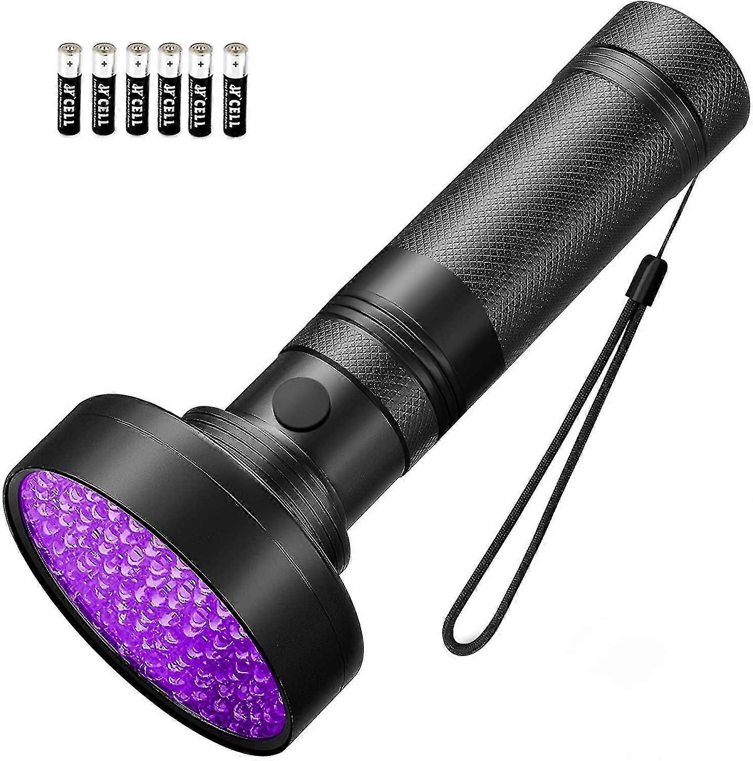 Uv Torch Light 100 Led Black Light Uv Flashlight Ultraviolet Torch Pet Urine Stain Detector Qian