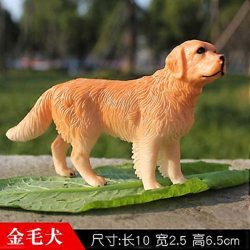 Cadeaux pour enfants simulation modèle animal chien jouet animal de compagnie golden retriever canis lupus familiaris rough collie figure modèle