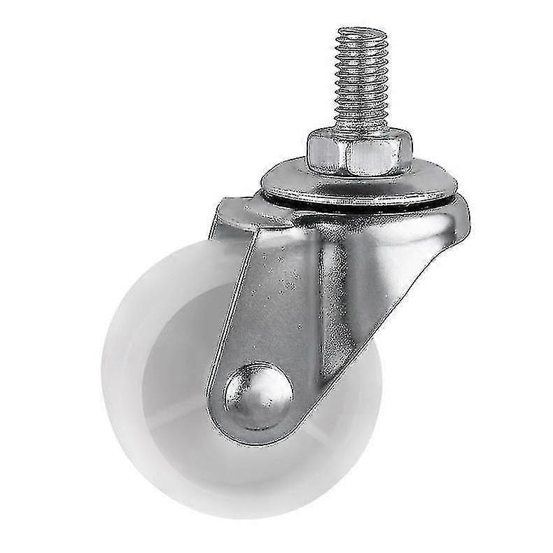 5 Pcs/lot Casters 1.5 Inch Pp Screw M6 Thread R Diameter 4cm Display Frame Wheel