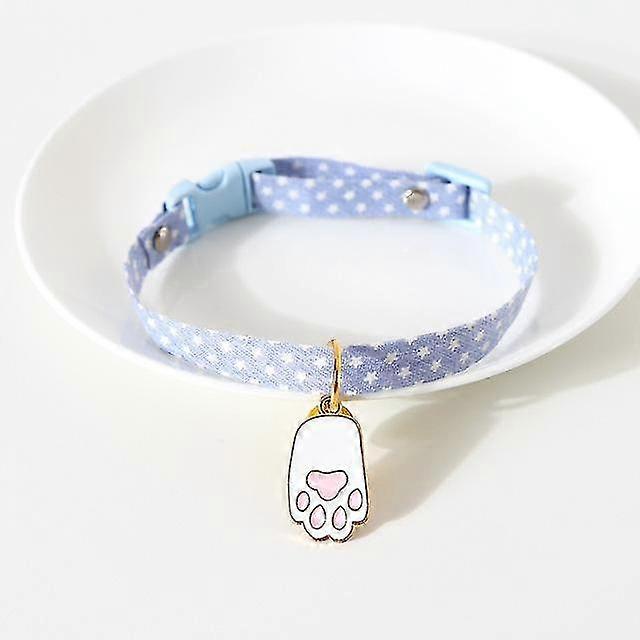 Cat Collar with Pendant, Safety Adjustable Cat Collars Set XS Size