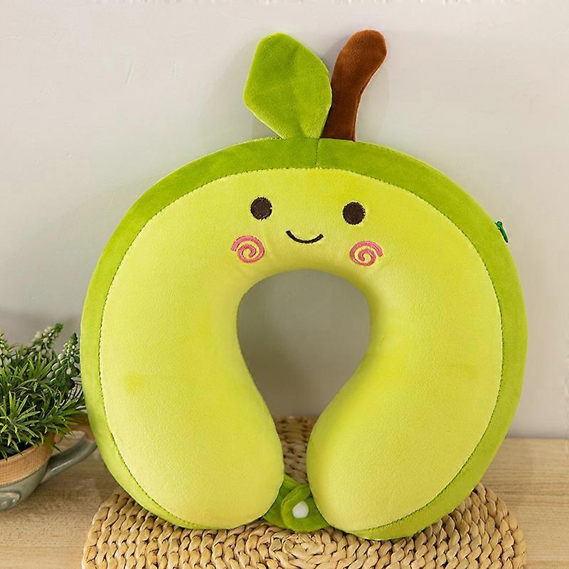 (A)Travel Pillow Neck Cushion 30*30cm Memory Foam Neck Pillow Cute U-shaped Travel Pillow Kids Support Pillow Travel Neck Pillow for Car Airplane Offi