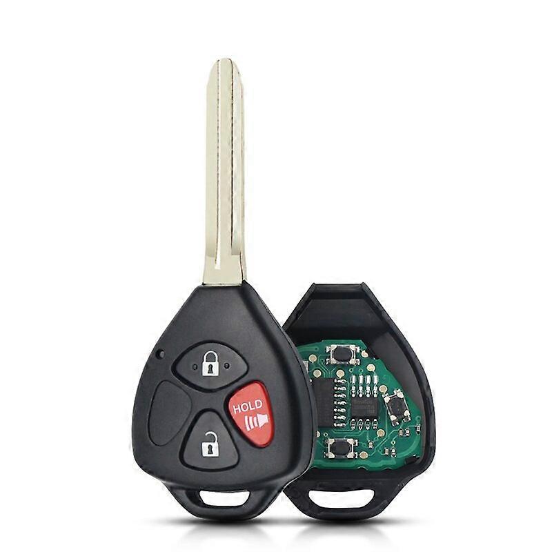 Dankdey 3 Buttons 4D67 Chip HYQ12BBY 314.4Mhz Fob Complete Remote Key For Toyota Rav4 Yaris Venza Scion 2006 2007 2008 2009 2010 Key Blanks