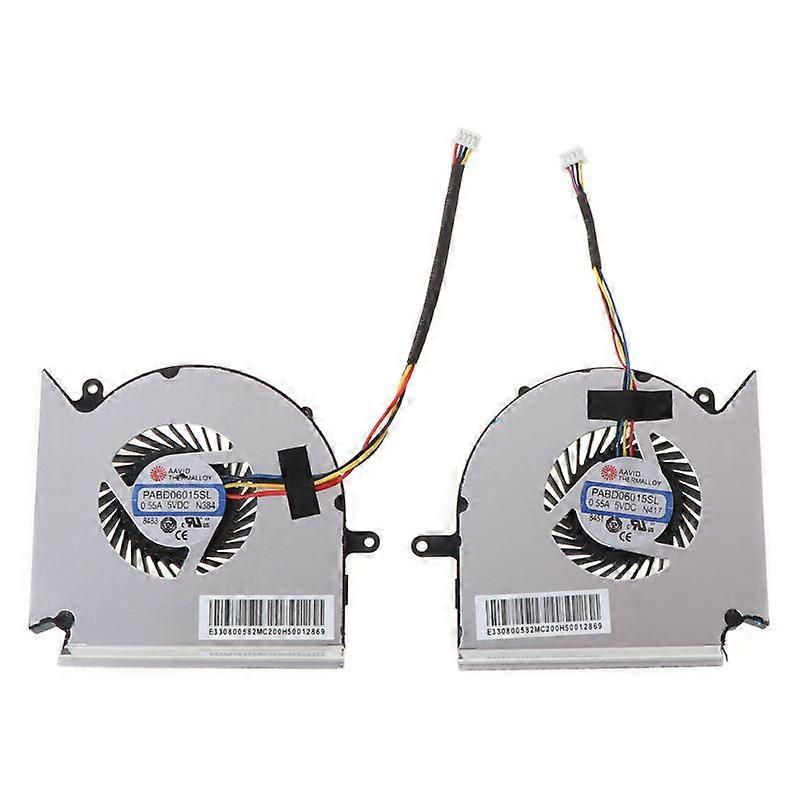 CPU and GPU Fan for MSI GE63VR MS-16P1 GE73VR MS-17C1 PAAD060105SL N383 Fans