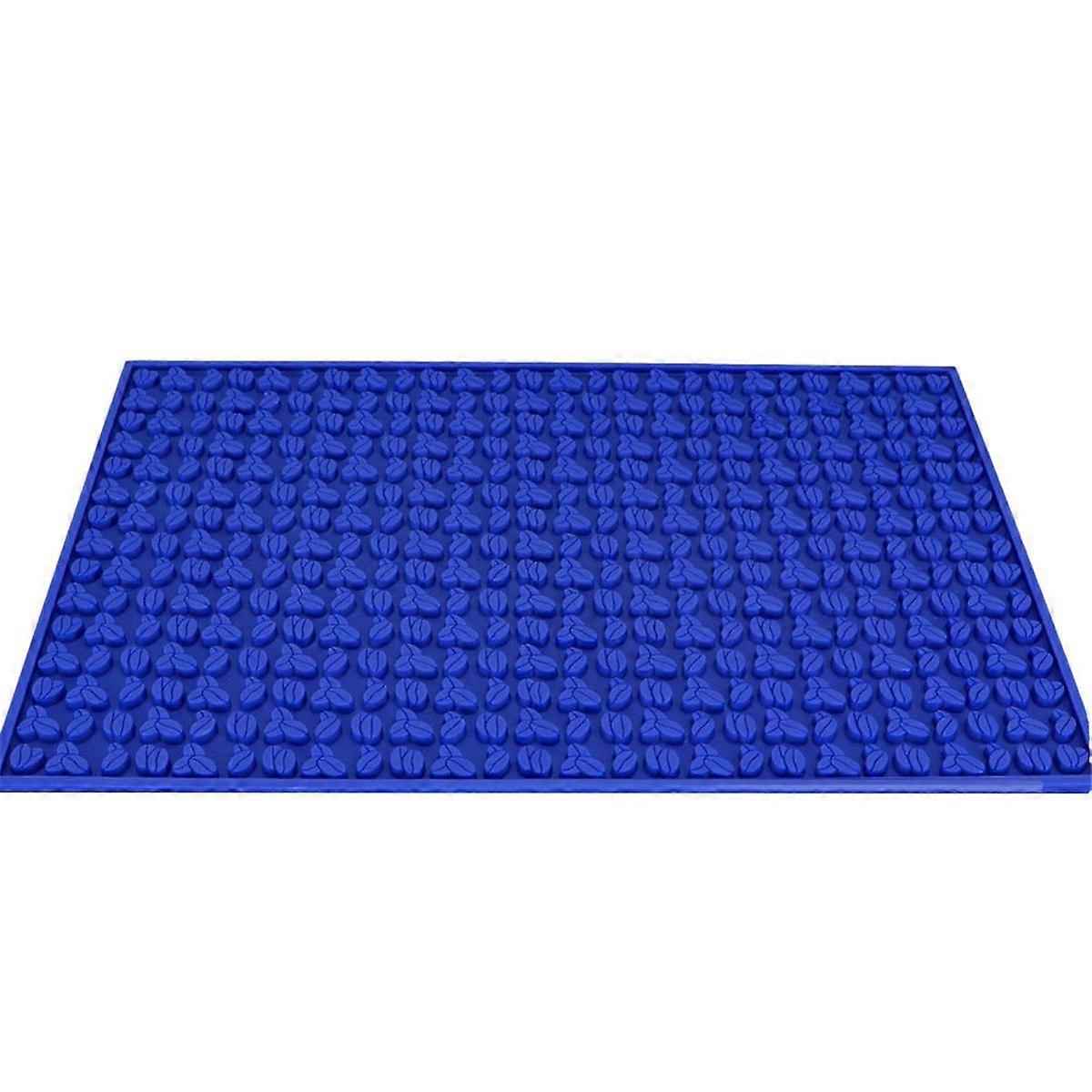 Bar Mat 45x30x0.8CM Mats Non Slip PVC Bar Service Spill Mat Dark Blue