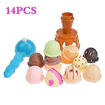 Balancing Tower Game Ice Cream, Stacking Toy Balancing Game With Scooper For Kids Children Birthday Gift