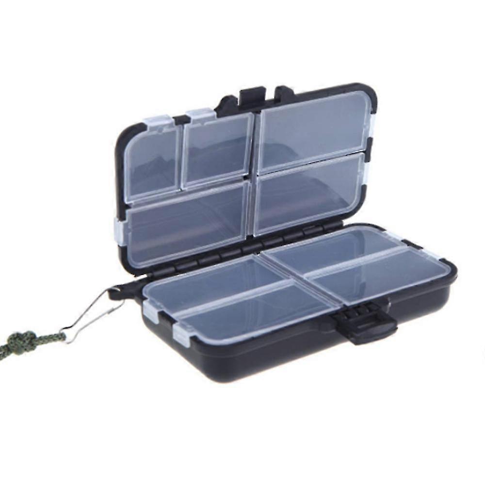 9 Compartments Fishing Tackle Storage Box with 2 Layer Cover