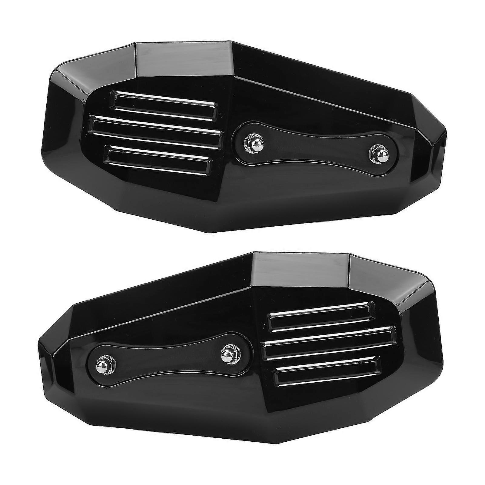 Black Universal Polycarbonate Motorcycle Hand Guard - 2PCS