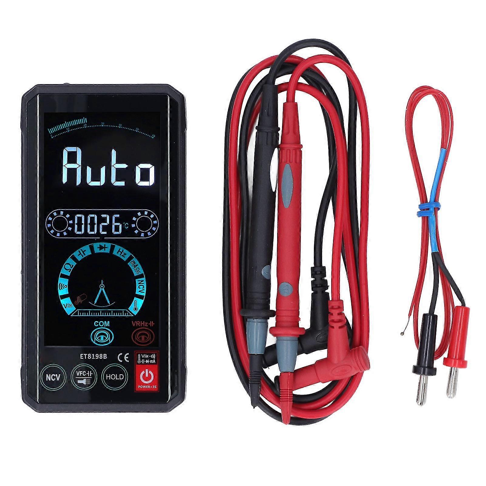 Digital Multimeter Touch Screen AC DC Voltage Resistance Capacitance Tester