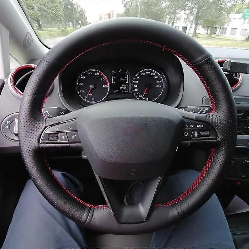 VLMCAR-Carbon Fiber Steering Wheel Trim Cover For Seat Cupra Ateca MK4 2023 With Paddles Private Custom Leon Cupra